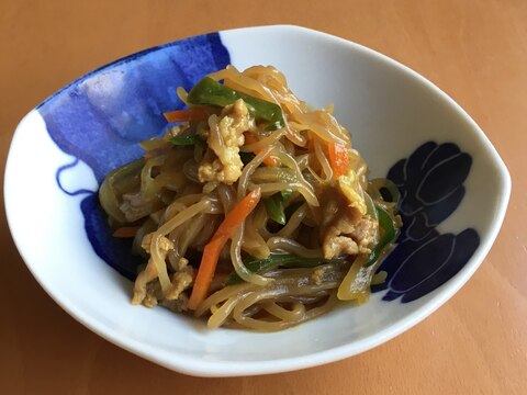 糸こんにゃくと豚肉のカレー風味炒め煮♪